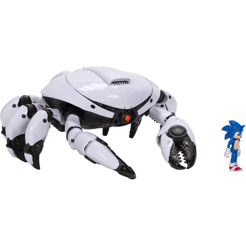 Sonic The Hedgehog Sonic 3 ภาพยนตร์ของเล่น Crab Mech Pinching Claws Playset 2.5 นิ้ว Sonic Action Fi