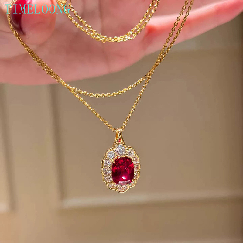 สร้อยคอมุกหยดน้ำพิมานสีชมพูขนาด 6x8 มม. เคฟล่าด้วยทองคำ 18K และเงินสเตอร์ลิง S925 เพื่อเป็นของขวัญสำ