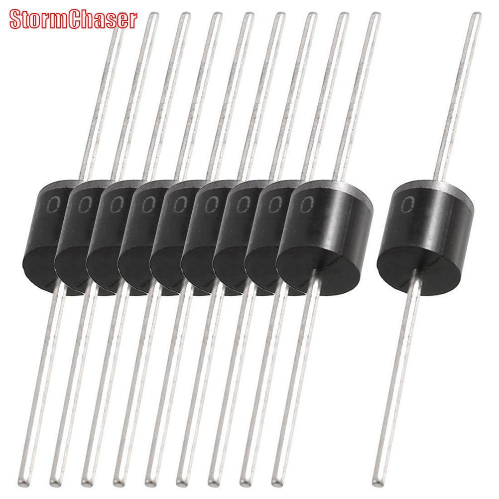 [Storm-t] 20 ชิ้น 10A10 10Amp 1000V 10A 1KV R-6 MIC วัตถุประสงค์ทั่วไป Axial Rectifier Diodes
