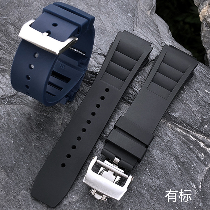 เหมาะสําหรับ RICHARD MILLE RICHARD Miller RM055/011 สายนาฬิกาซิลิโคนนําเข้ากันน้ํา 25 มม.