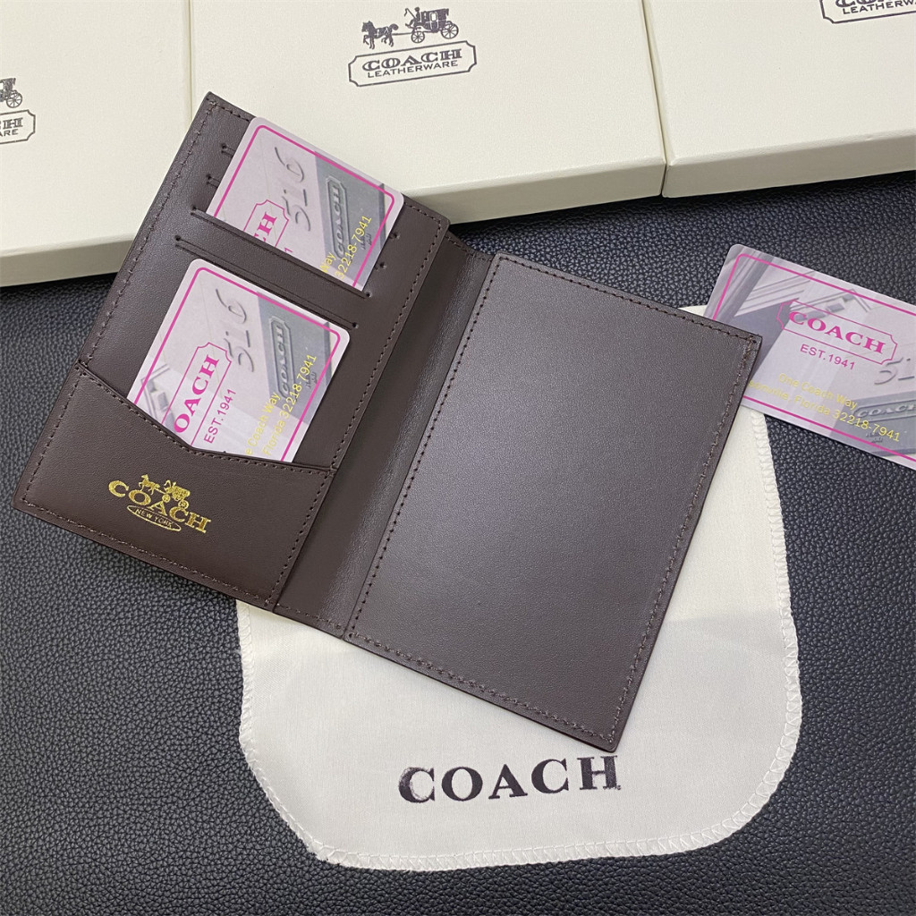 QW1R กระเป๋าหนังแบบพกพาเอกสารหนังสือเดินทางกระเป๋าสตางค์ผู้ถือบัตร Multi-Slot Card Passport Holder P