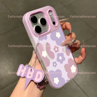 เคสแข็ง ลายการ์ตูน มีแม่เหล็ก ป้องกันรอย กันกระแทก เข้ากับ iPhone 12-17 Pro Max ทุกรุ่น HXGDCX019