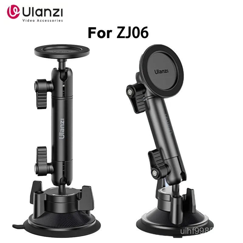 Original Ulanzi ZJ06 ที่วางโทรศัพท์ดูดถ้วยTelescopic Bracket Magnetic Fixationยานพาหนะติดตั้งการถ่าย