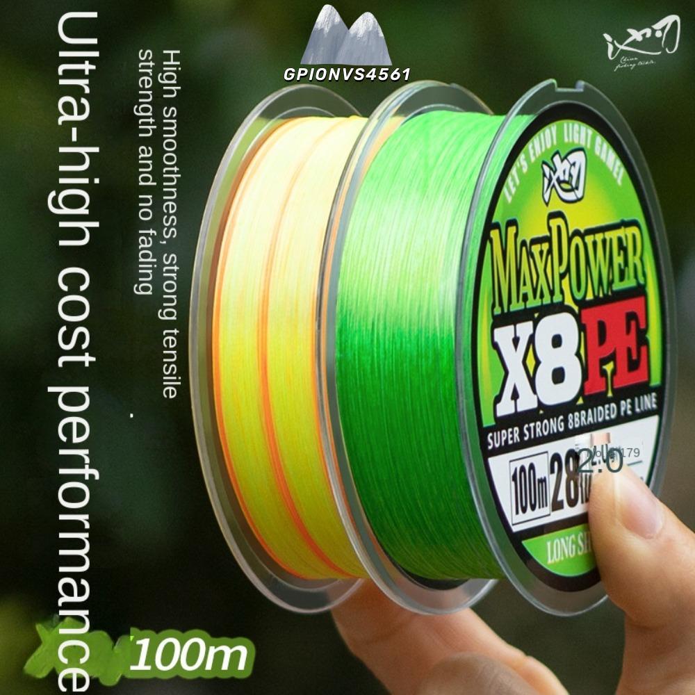 ด้ายยืดหยุ่นสำหรับตกปลา ปี 2024, Spool ขนาด 100 เมตร, ทนแรงดึงสูง