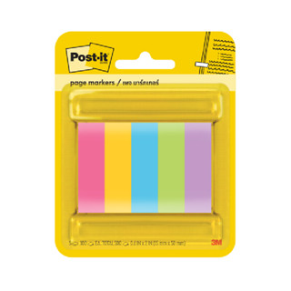 โน้ต เพจมาร์กเกอร์ โพสต์-อิท 670-5AU คละสี  1.27X5ซม. (แพ็ค5…