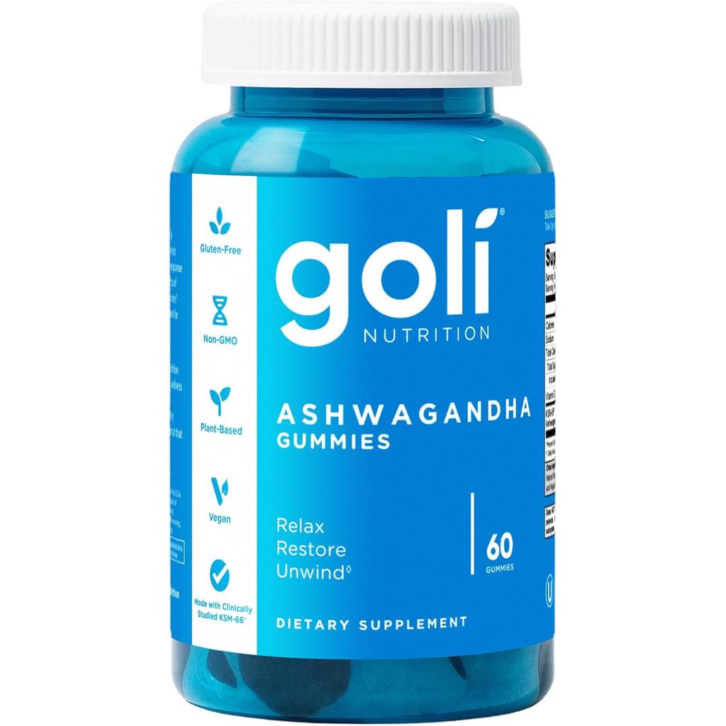 Goli Ashwagandha และวิตามินดี Jelly-60 แคปซูล-มิกซ์เบอร์รี่, K-66, วีแกน, Plant Gene, Non-Genetic, ป