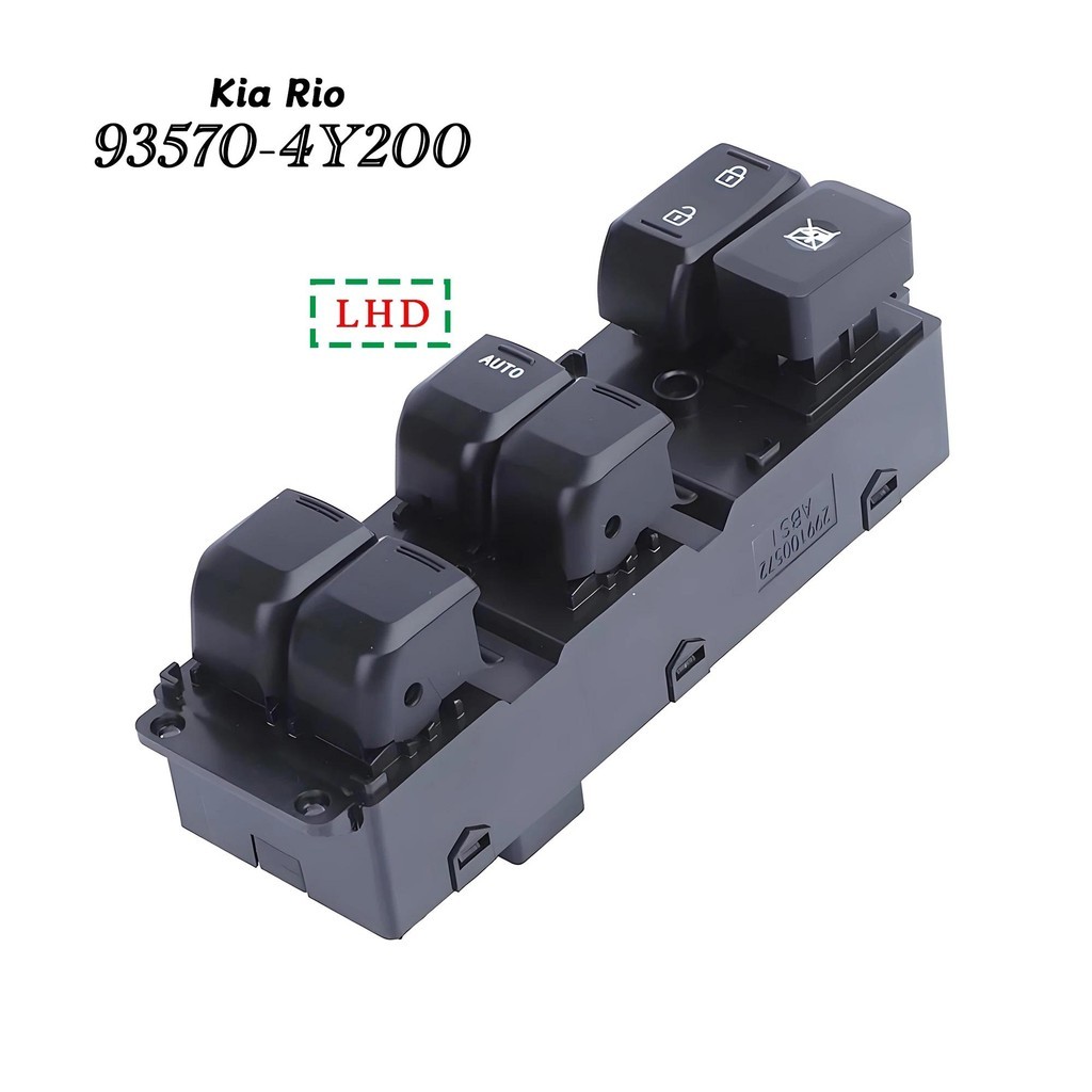 93570-4ย200 9357-4ย201 ด้านหน้าซ้าย ผู้เชี่ยวชาญ ไฟฟ้ากระจกยกสวิทช์ควบคุมสําหรับ ถึง ริโอ 2011 2012 