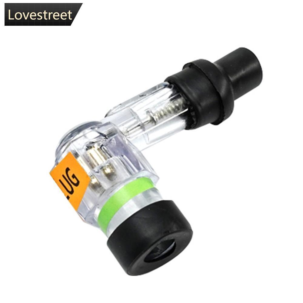 LOVE 1 PC โปร่งใสรถจักรยานยนต์ Spark Plug Cap 90 องศาจุดระเบิด Spark Plug Cap Spark Plug Cap H9T8