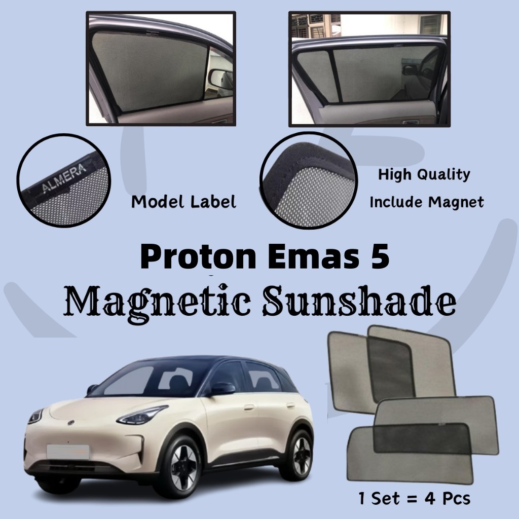 Proton Emas 5 Epic Magnetic Sunshade [4 ชิ้น]