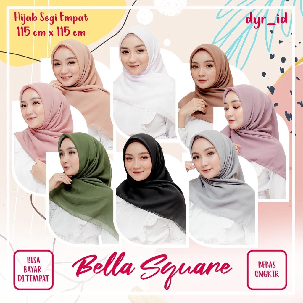 Bella square/Bella square/Bella Square 40 Colours Square Hijab