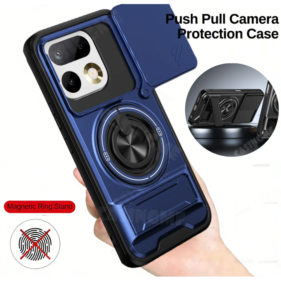 Realme 16 Pro 16T Pro Plus 4G 5G เคสแม่เหล็ก พร้อมที่ตั้งโทรศัพท์ สําหรับ Realme 15 14 13 12 Pro+ 16x ปลอกป้องกัน
