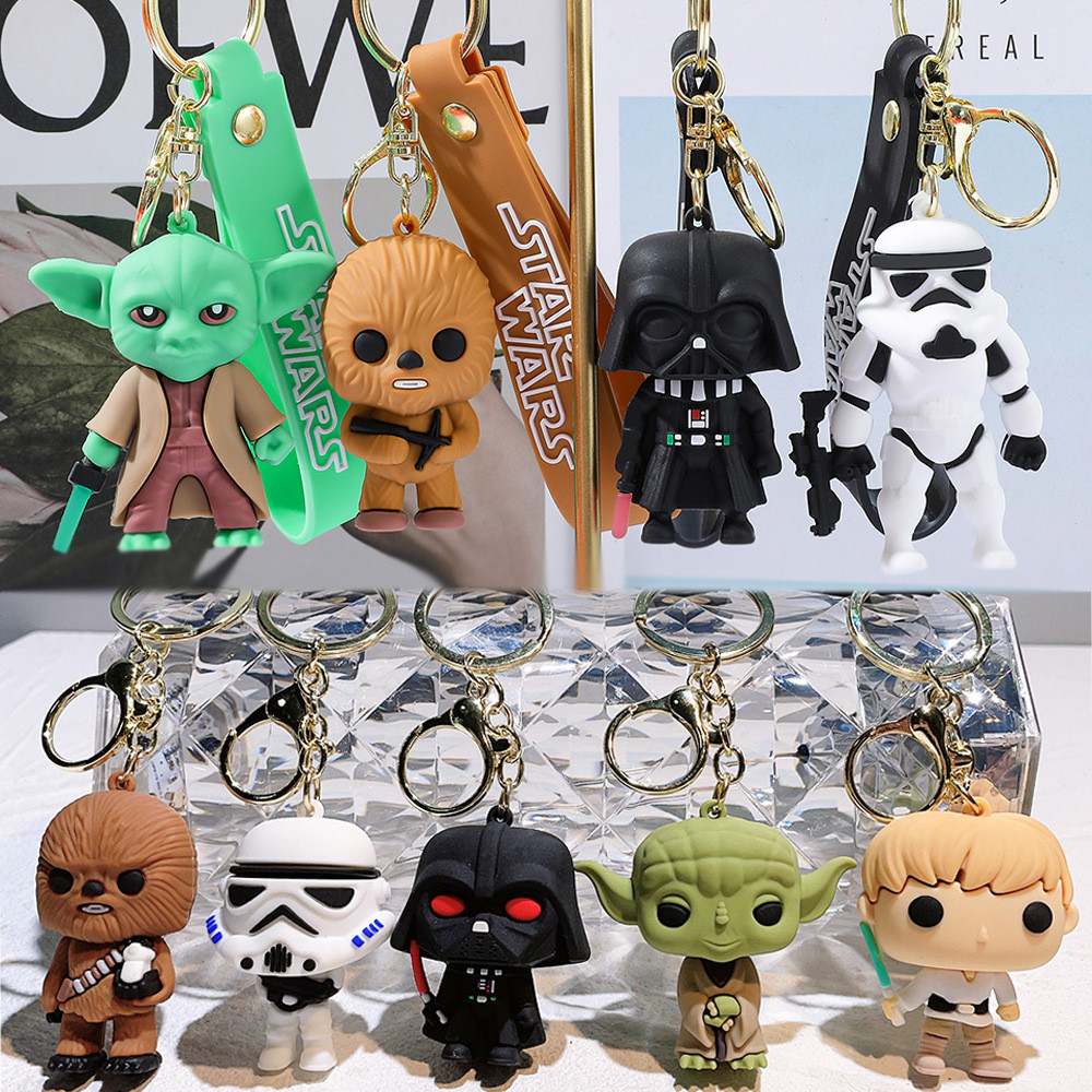 พวงกุญแจ Star Wars - Yoda & Grogu & Darth Vader & Stormtrooper & Princess Leia จี้, พวงกุญแจส่วนบุคคล​