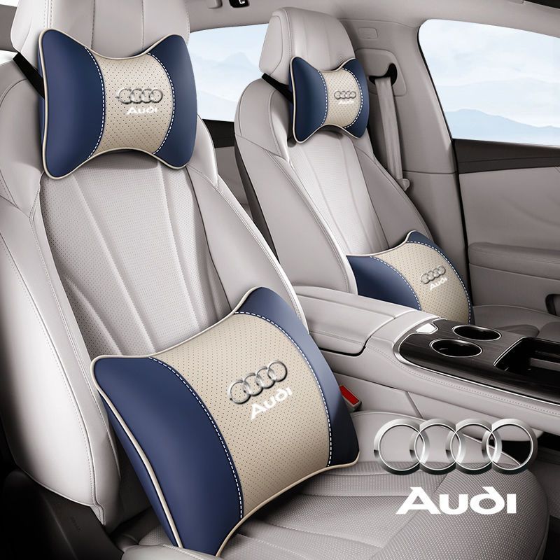 เหมาะสําหรับ Audi Car Headrest คู่ Q3 Q5L Q7 A3 A5 A7 A4L เบาะเอวรถคอหมอนเบาะ 3.28