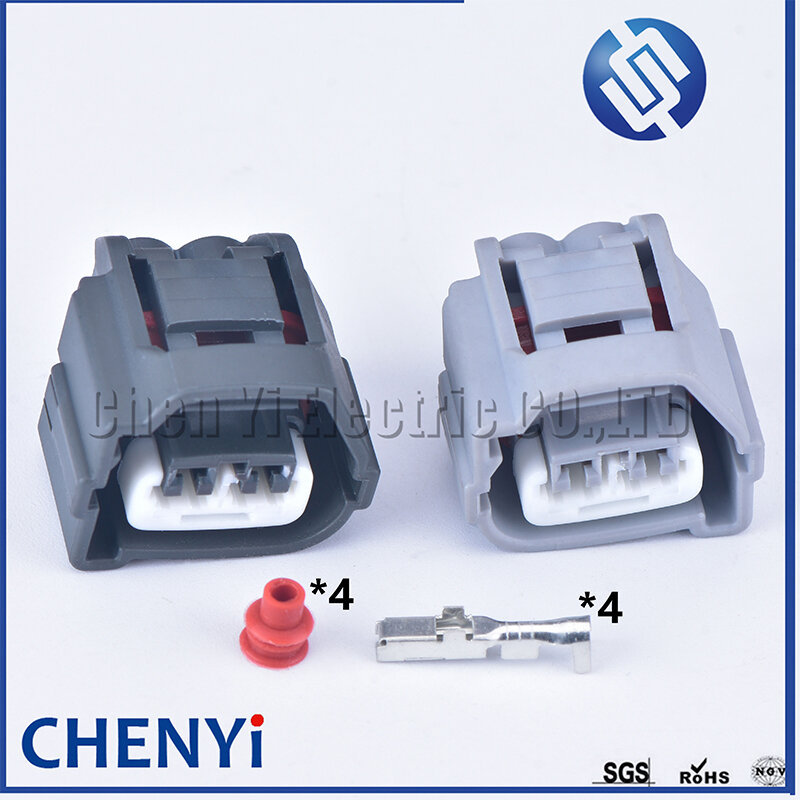1 ชุด 2 ขา (สีดํา + สีเทา) Ignition Coil Connector ปลั๊กสายสายรัดสายไฟ 90980-10901 90980-10899 สําหร