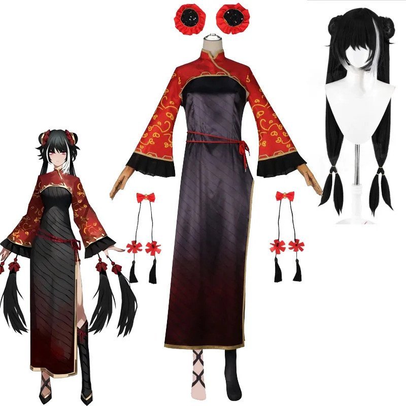 เครื่องแต่งกายคอสเพลย์ Cheongsam จากบริษัท Limbus Jia Xichun สำหรับ Halloween และเกมบทบาท