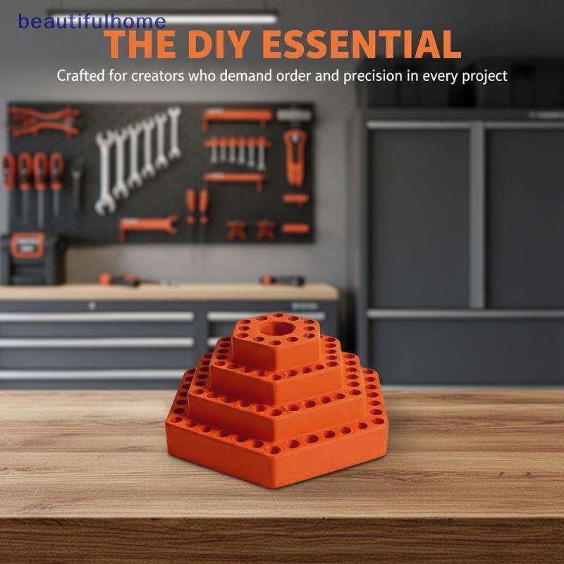 [ใหม่] 1 ชิ้น Bit Hex Shank Organiser Bit Holder กล่องสําหรับเจาะ 4.8 มิลลิเมตร/หกเหลี่ยมเคล็ดลับกล่