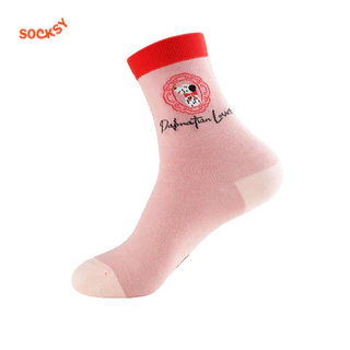 Socksy ถุงเท้าแฟชั่นลายหมา Dalmatian (เเพ็ค 4 คู่) รุ่น LKKK-0002