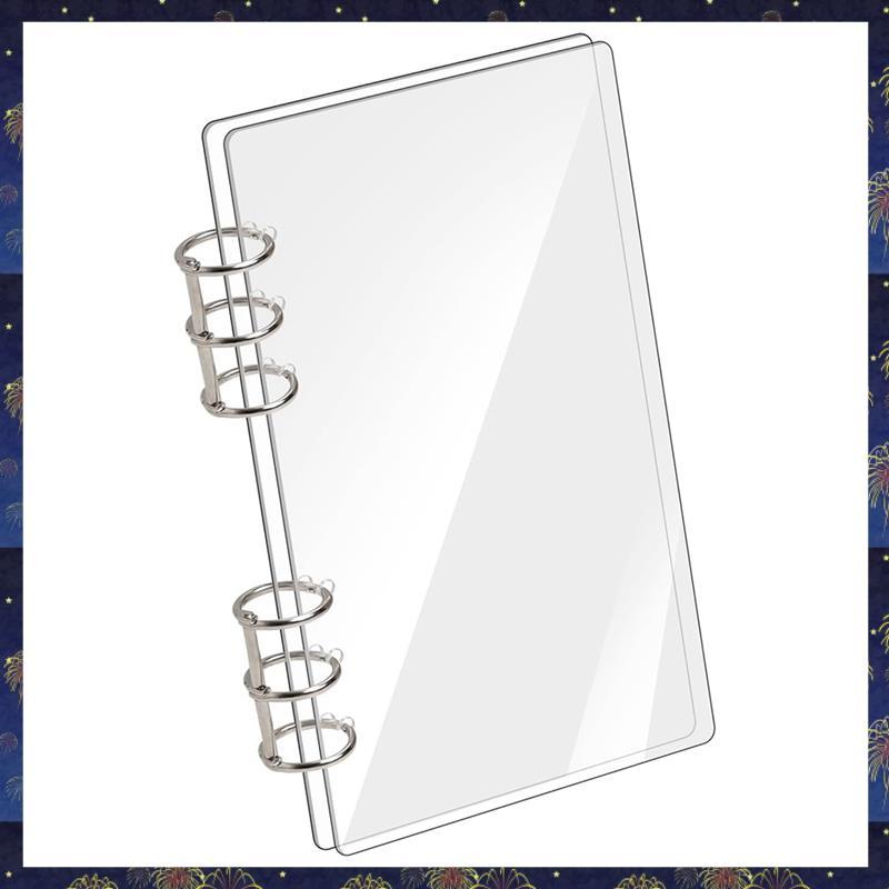 อะคริลิคใส A6 Binder 6-Ring Binder โน้ตบุ๊ค A6 Planner Budget Binder หลวมโฟลเดอร์อุปกรณ์