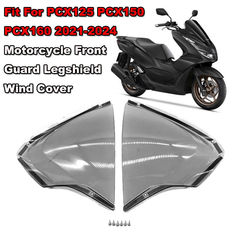 MT แผ่นกันลมด้านหน้าสำหรับรถมอเตอร์ไซค์ PCX 160  สำหรับ HONDA PCX125 PCX 150 PCX 160 ปี 2021 2022 20