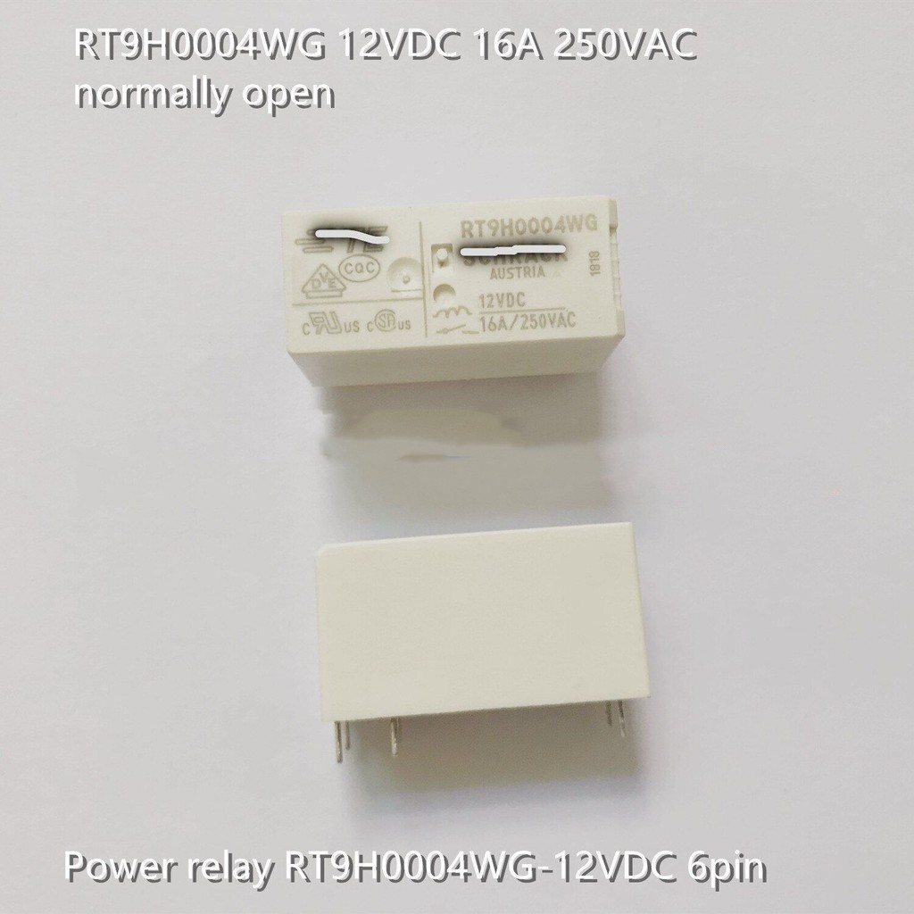 ใหม่ 100% Rt9h0004wg 12vdc 16a 250vac ปกติเปิดนําเข้ารีเลย์ Rt9h0004wg-12vdc 6pin