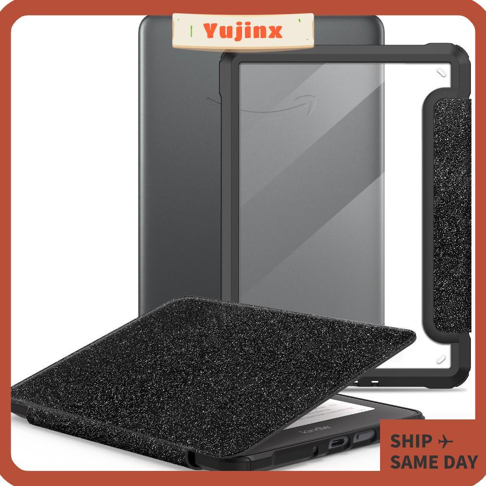 YUJINX ป้องกัน, Auto Wake/Sleep Magnetic อะคริลิคฝาหลัง,หนังกันกระแทก Folio Funda สําหรับ Kindle Pap