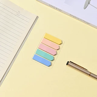 Dreamerhouse Fluorescent Color Transparent Sticky Note Arrow PET Sticky Note รวม Index Note N Times Stick