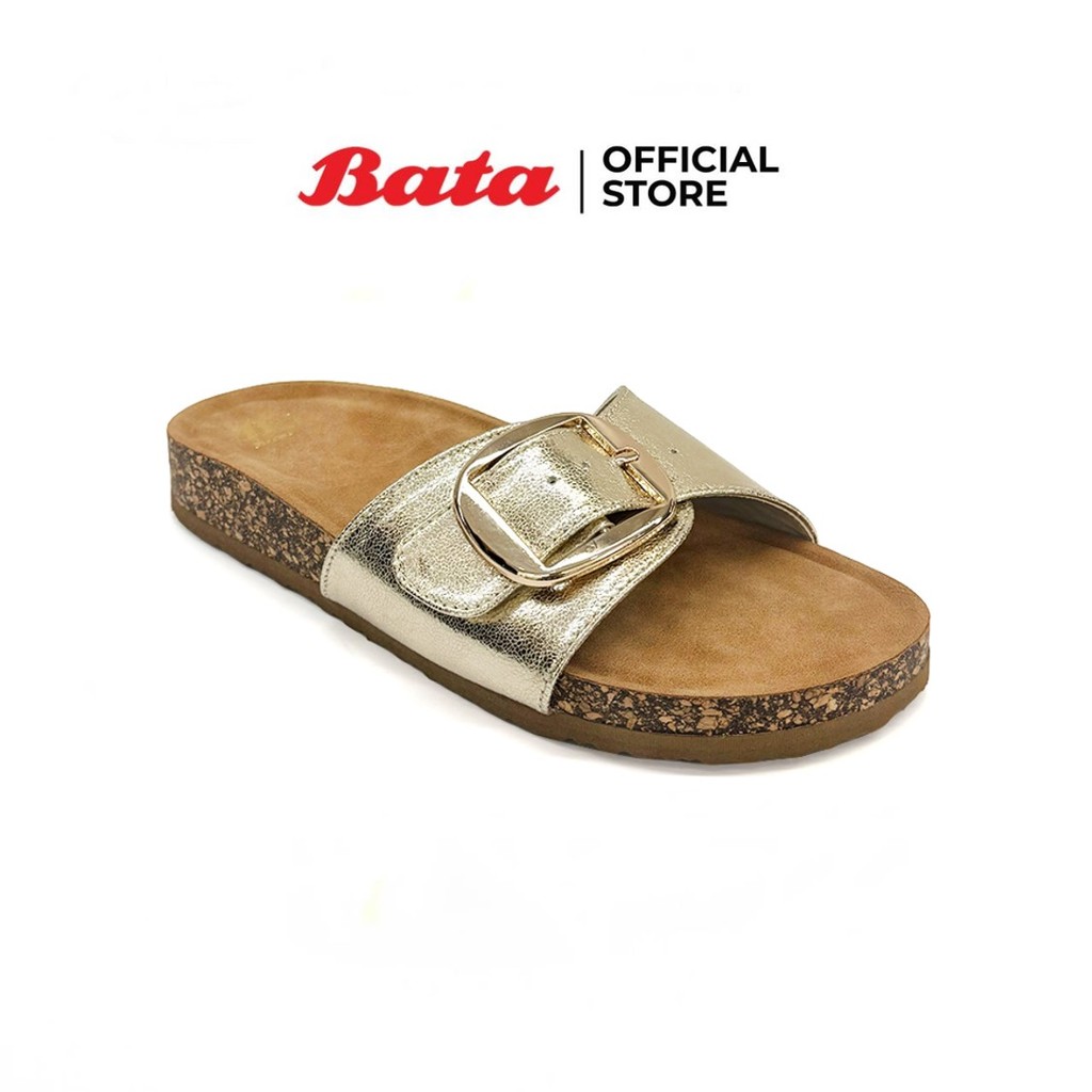 Bata บาจา รองเท้าแตะแฟชั่น แบบสวม สำหรับผู้หญิง รุ่น CHIKY สีทอง 5318261 สีดำ 5316261
