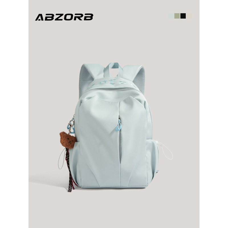 พร้อมสีทึบความจุขนาดใหญ่เดินทางจดหมายปักกระเป๋าเป้สะพายหลัง ABZORB