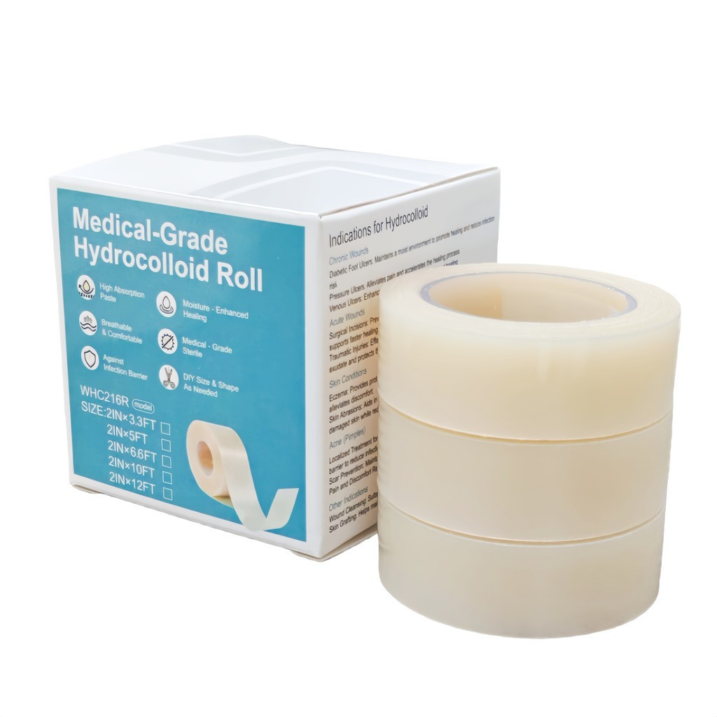 3pcs แพทช์สิวสําหรับใบหน้า 0.66in*75in Big Acne Patch Hydrocolloid Roll สิว Pimple Patch Hydrocolloi