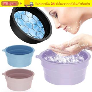 วิฟลายโซ อ่างล้างหน้าแบบพกพาถาดน้ําแข็งในตัวพับเก็บได้ใบหน้า…
