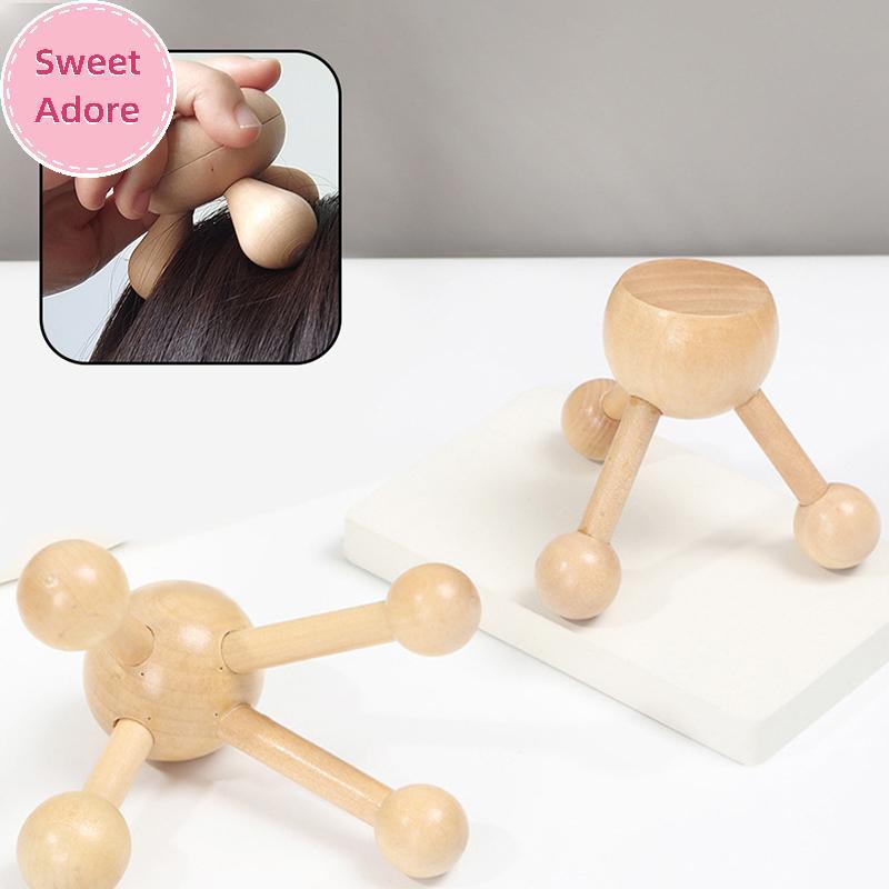SweetAdore 1 ชิ้นคอกลับ 3/4-Leg นวด Roller ไม้นวดหนังศีรษะ Octopus Claws ผ่อนคลาย SPA เครื่องมือสําห