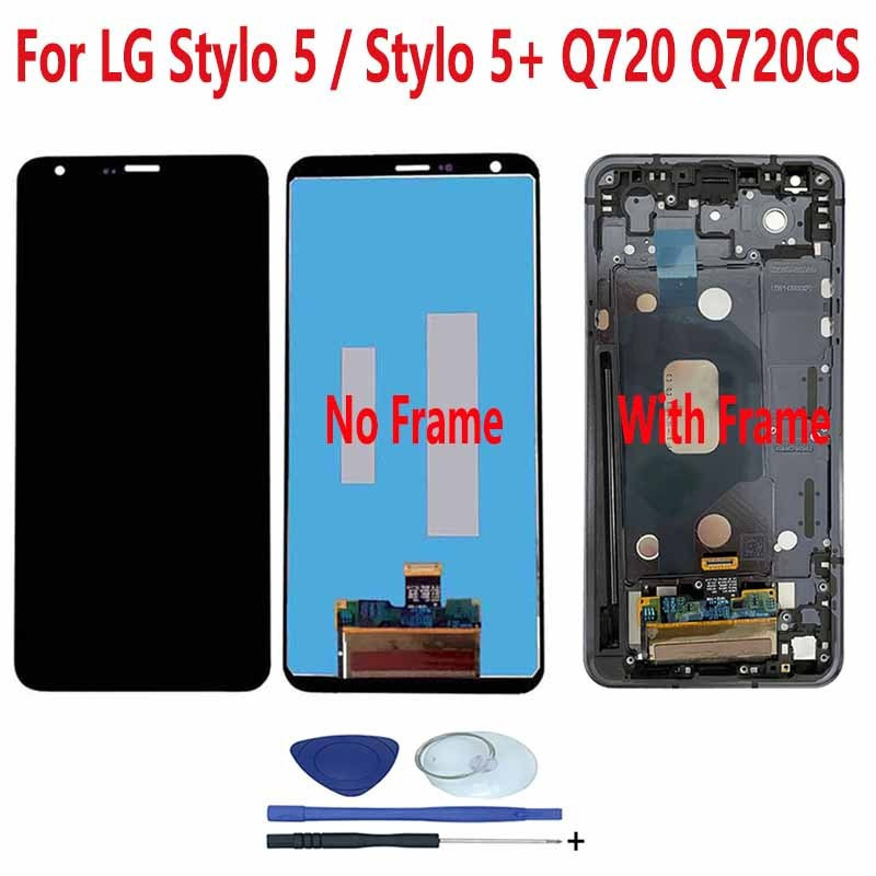 สําหรับ LG Stylo 5 Q720AM Q720 Q720CS Q720QM6 Q720MS Q720QM จอแสดงผล LCD Touch Screen Digitizer Asse