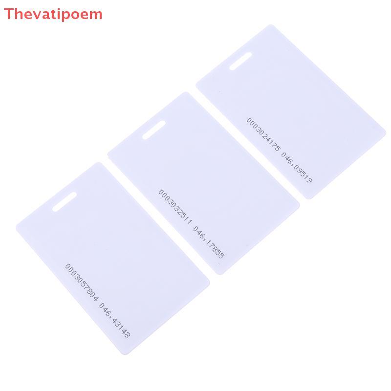 [Thevatipoem] 10 ชิ้น ID พร้อมรหัส Rewritable Composite Key Cards TK 4100 ชิปความถี่ RFID Card Copyable เปลี่ยน Duplicator การ์ดสีขาวร้อน