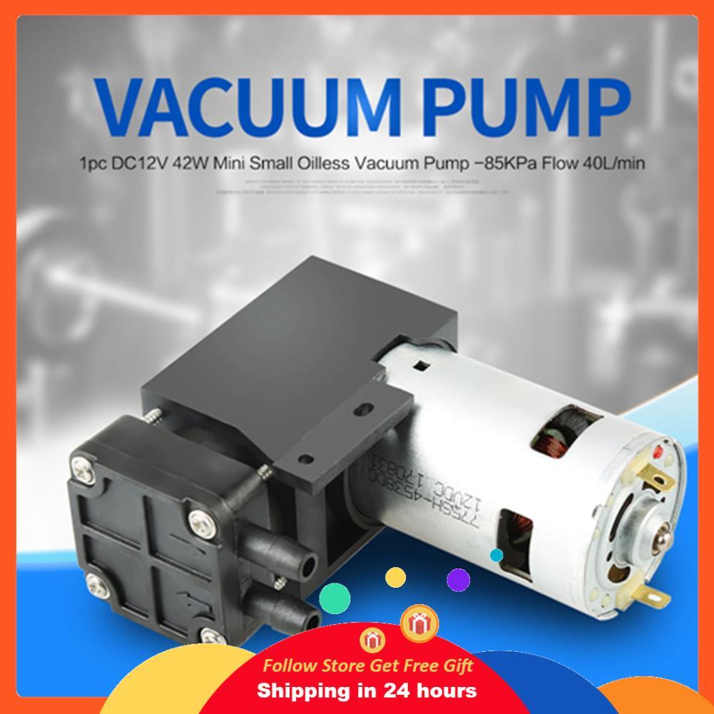 Supergoodsales MINI DC ปั๊มสูญญากาศอากาศขนาดเล็ก Oilless คอมเพรสเซอร์ดูด 40L/Min DC12V 42W -80KPa