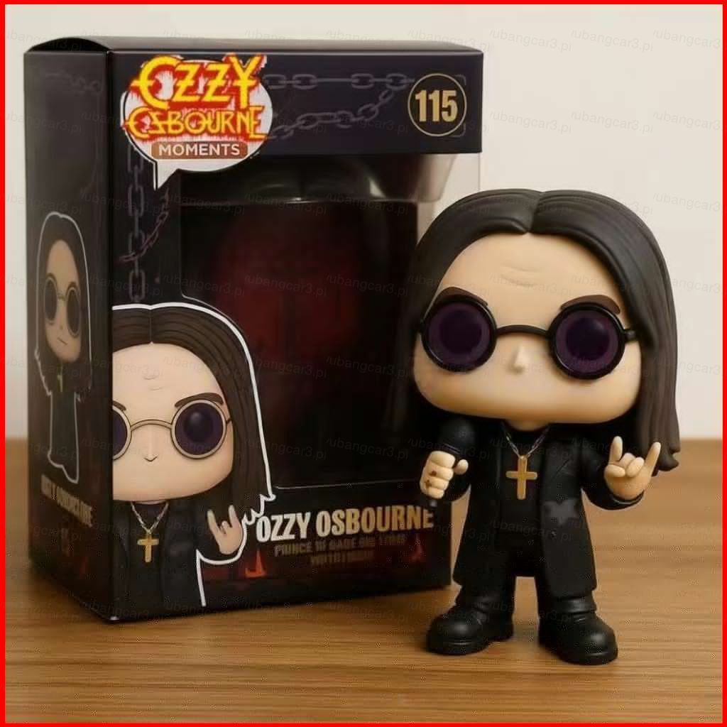 YB3 FUNKO POP Ozzy Osbourne Action Figure Whimsical เป็ดเครื่องประดับตกแต่งบ้านของขวัญสําหรับเด็กคอล