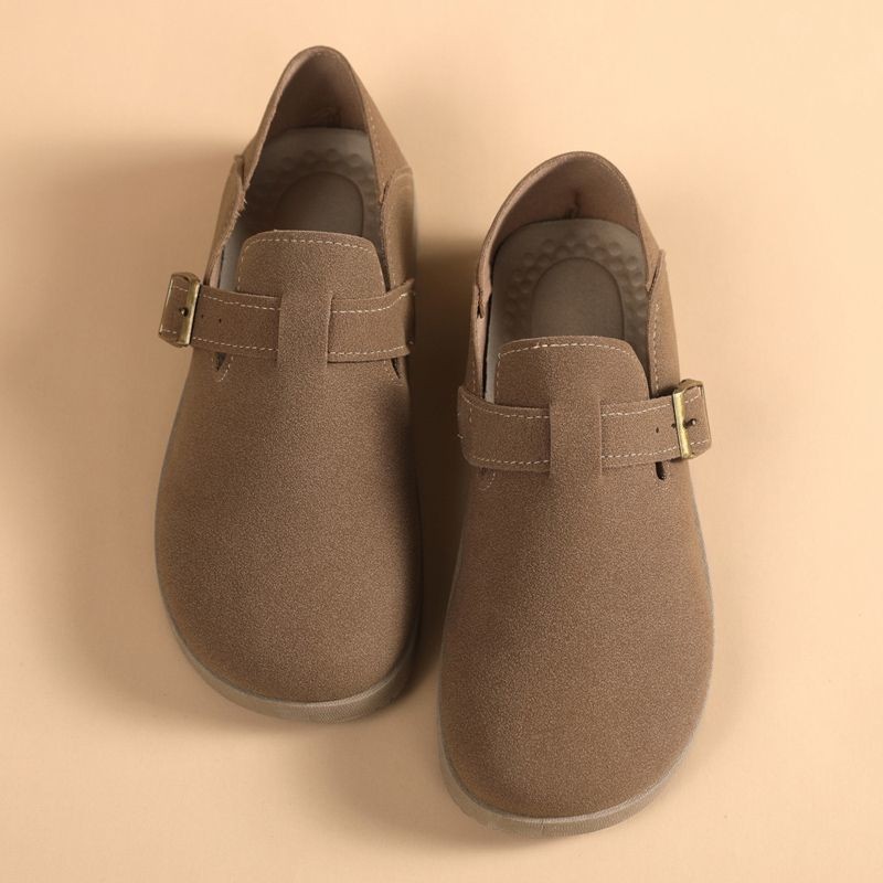 Casual Female Boken Outing Spring Outing Must-Have Flat Deerskin Velvet Shoes