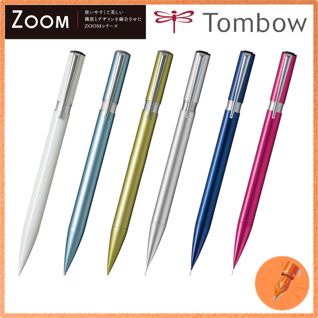 Tombow 0.5mm Mechanical Pencil ZOOM L105 Brass Finish Available in Multiple Colors