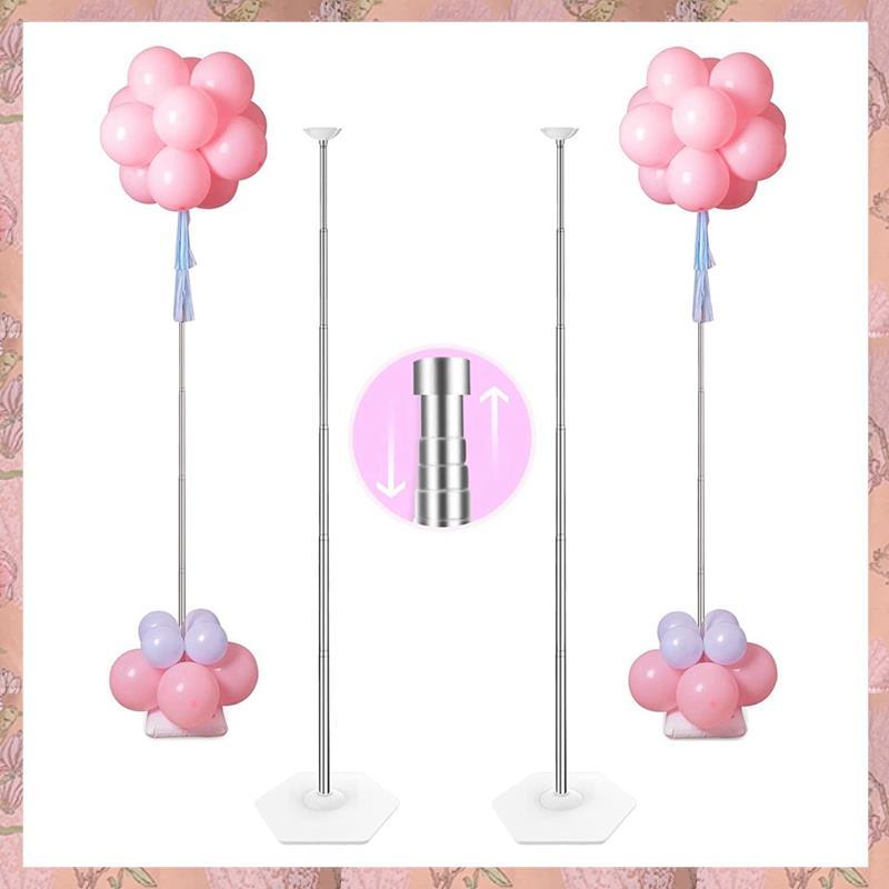 [h3w732xnj.ph] ชุดขาตั้งคอลัมน์บอลลูน 1 ชิ้น, เสาทาวเวอร์บอลลูนปรับความสูงได้ 7 ฟุตพร้อมการออกแบบแบบ