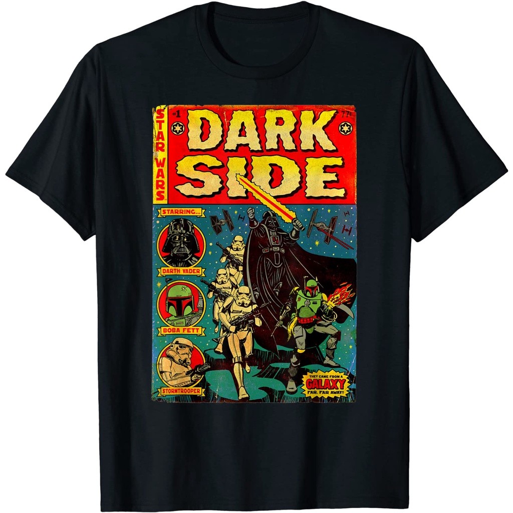 Star Wars Vader Dark Side Retro Comic Cover Graphic T-Shirt