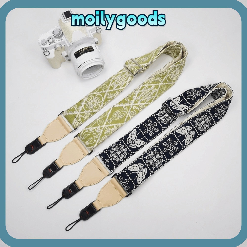 MOILYHD Micro Single Strap, Top-grain Genuine Leather Quick Release Camera Shoulder Strap, Adjustabl