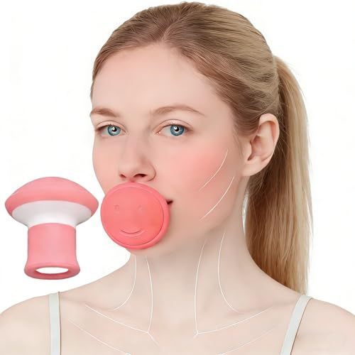 Jaw Exerciser,Double Chin Reducer,โยคะหน้าสําหรับผิวกระชับ,Face Exerciser& Jawline Shaper, Jawline E