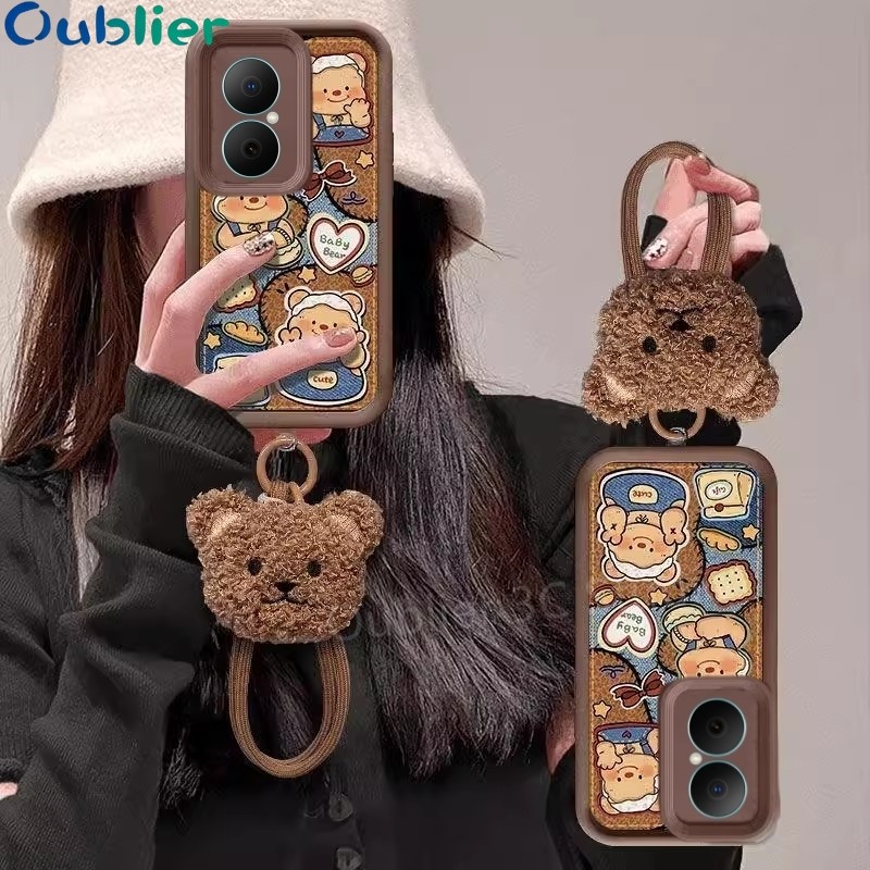 เคสโทรศัพท์ Huawei Nova Y73 Y72 Y71 Y70 Y90 Y91 Y61 เคส ดีไซน์ใหม่ ลายการ์ตูนน่ารัก รูปหมี ทำจากซิลิ