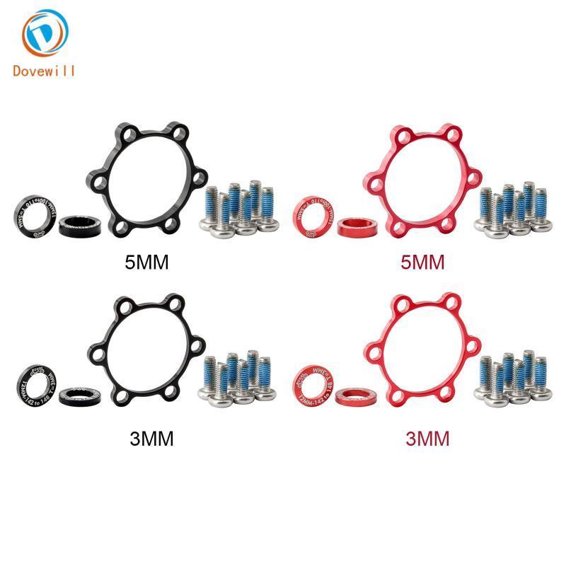 Dovewill Professional อะแดปเตอร์แปลง Boost Hub สำหรับจักรยาน ขนาด 15x100 ถึง 110 และ 12x142 ถึง 148 พร้อมบolt อลูมิเนียม 6 ตัว