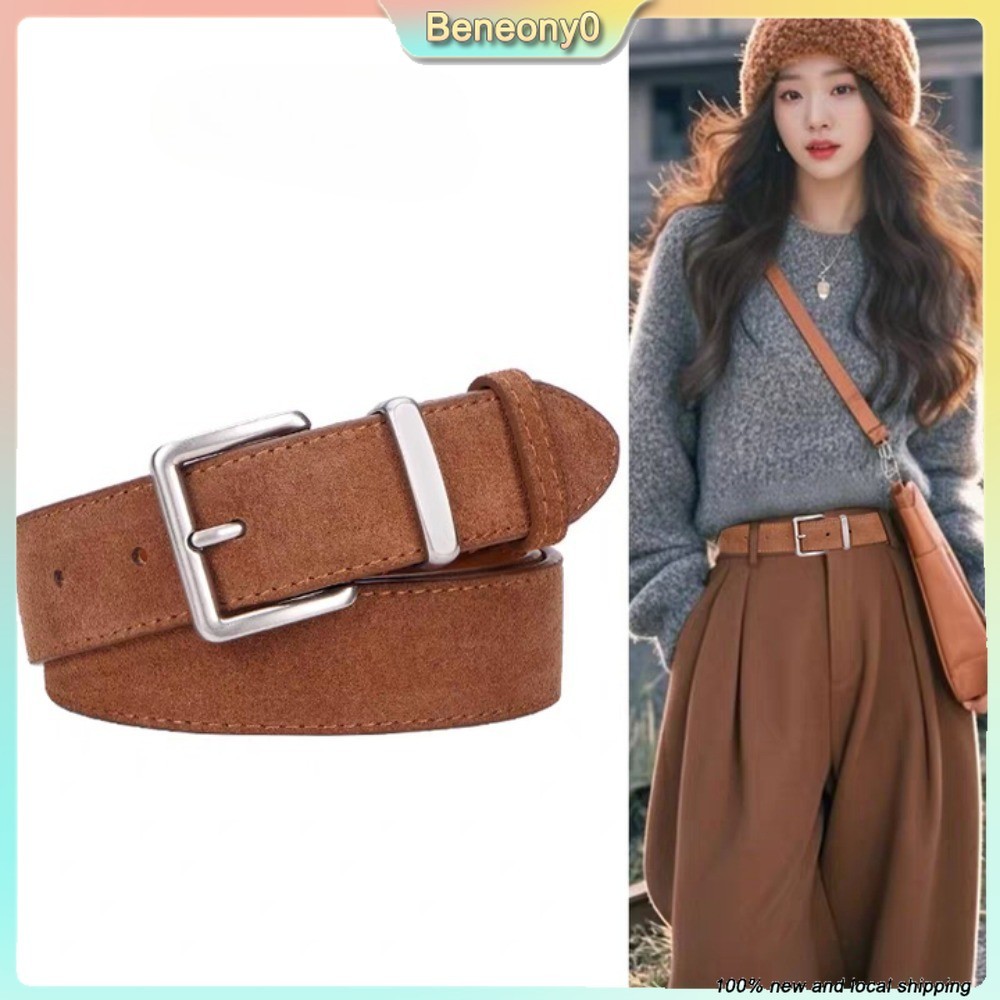 เข็มขัดหนังวัวย้อนยุค สไตล์เมลลาร์ด เสริม.style สำหรับผู้หญิง