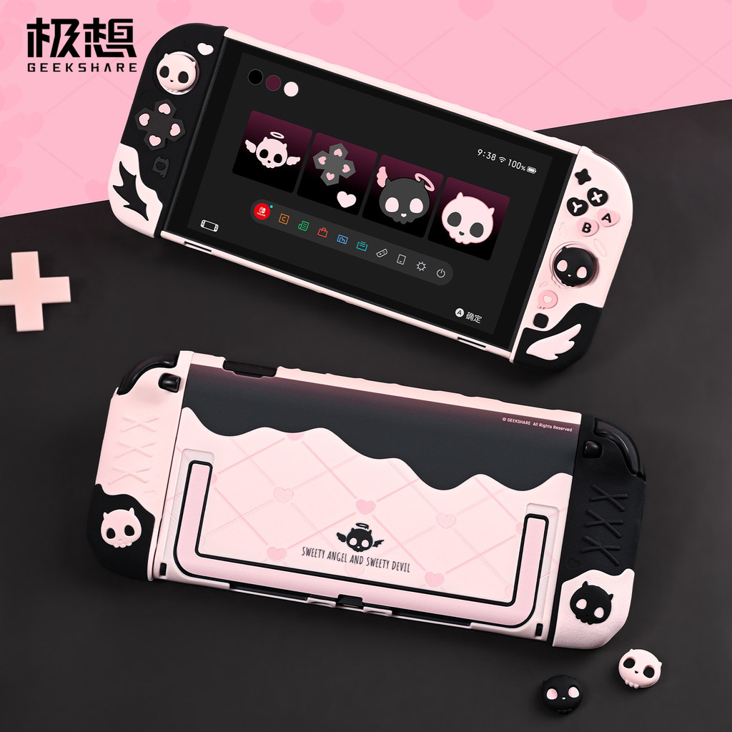 Geekshare Sweetheart Skeleton เคสซิลิโคนป้องกันการตกสําหรับ Nintendo Switch 2