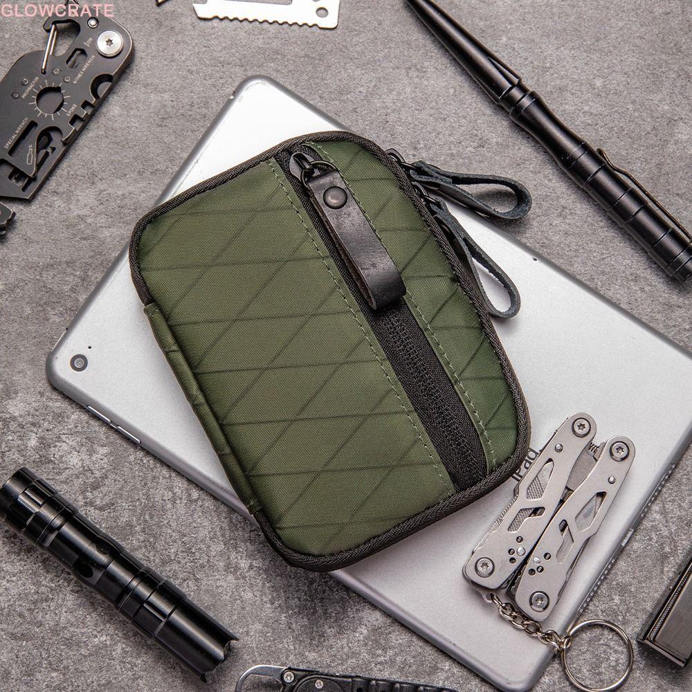 EDC Pocket Organizer พกพาสะดวก ทำจากวัสดุไนลอนกันน้ํา มีหลายช่องสำหรับใส่เงิน การ์ด และของใช้อเนกประสงค์