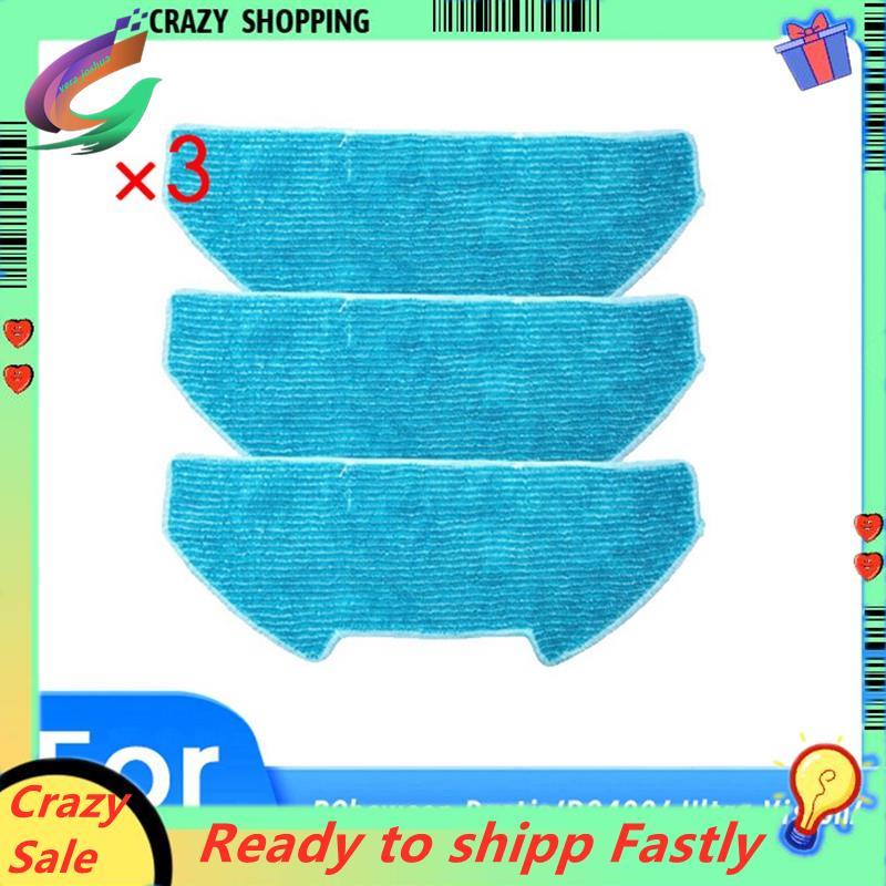3 ชิ้นเปลี่ยน Mop Pads forBObsweep Dustin/RC400/ Ultra-Vision/Ultra Vison/-I/S1 สูญญากาศ Mop ผ้า Pad