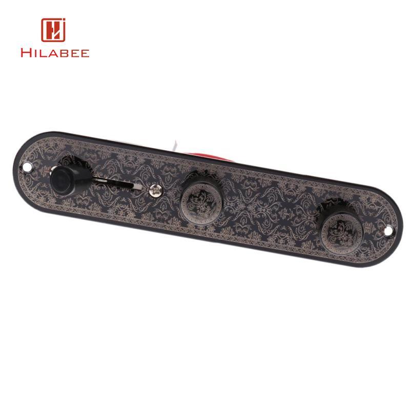 [hilabee] Guitar Prewired Control Plate 3 Way Toggle Switch สําหรับ Fernsehender Guitar