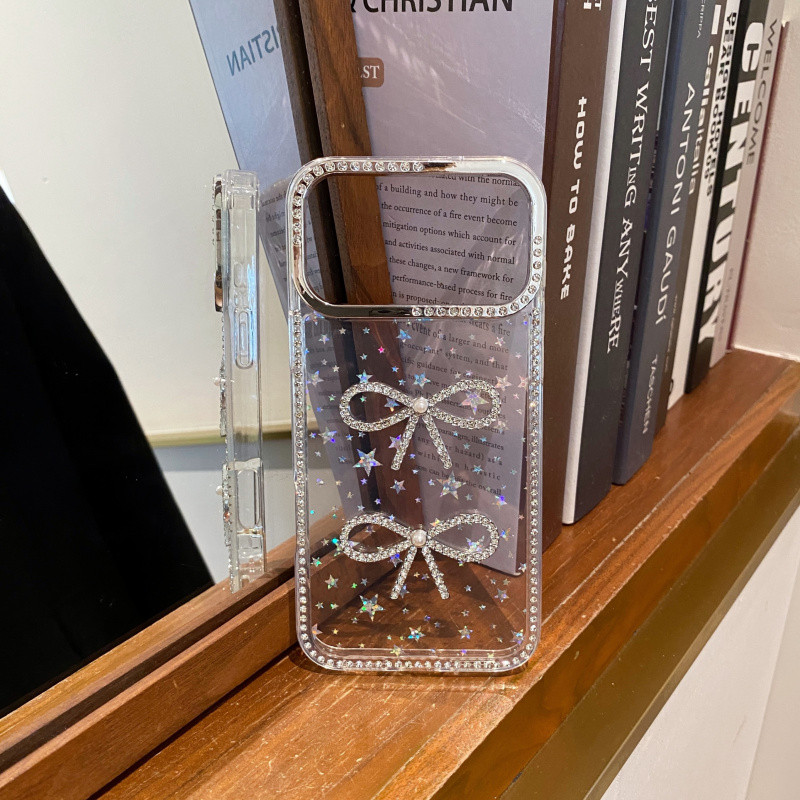 3Dวางผีเสื้อมุกIMDเลเซอร์Love HardสําหรับiPhone 11 12 13 14 15 16 17 Pro Max Plus AirปลอกAnti Fallฝาครอบป้องกันสําหรับiPhone17Promaxกรณี