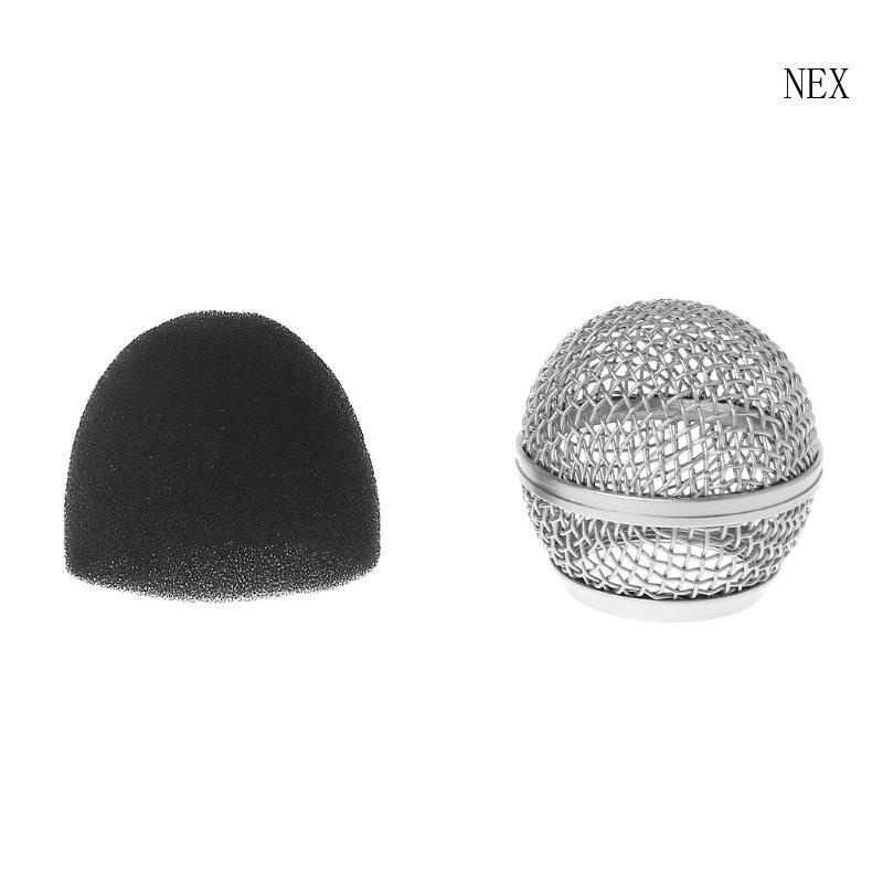 NEX ไมโครโฟนกระจกไมโครโฟนฝาครอบโฟมสําหรับ BETA58 BETA58A สําหรับ SM58 SM58S